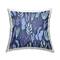Stupell Industries Blue Nautical Mixed Coral Plants Pattern Throw Pillow, 18" x 18"
